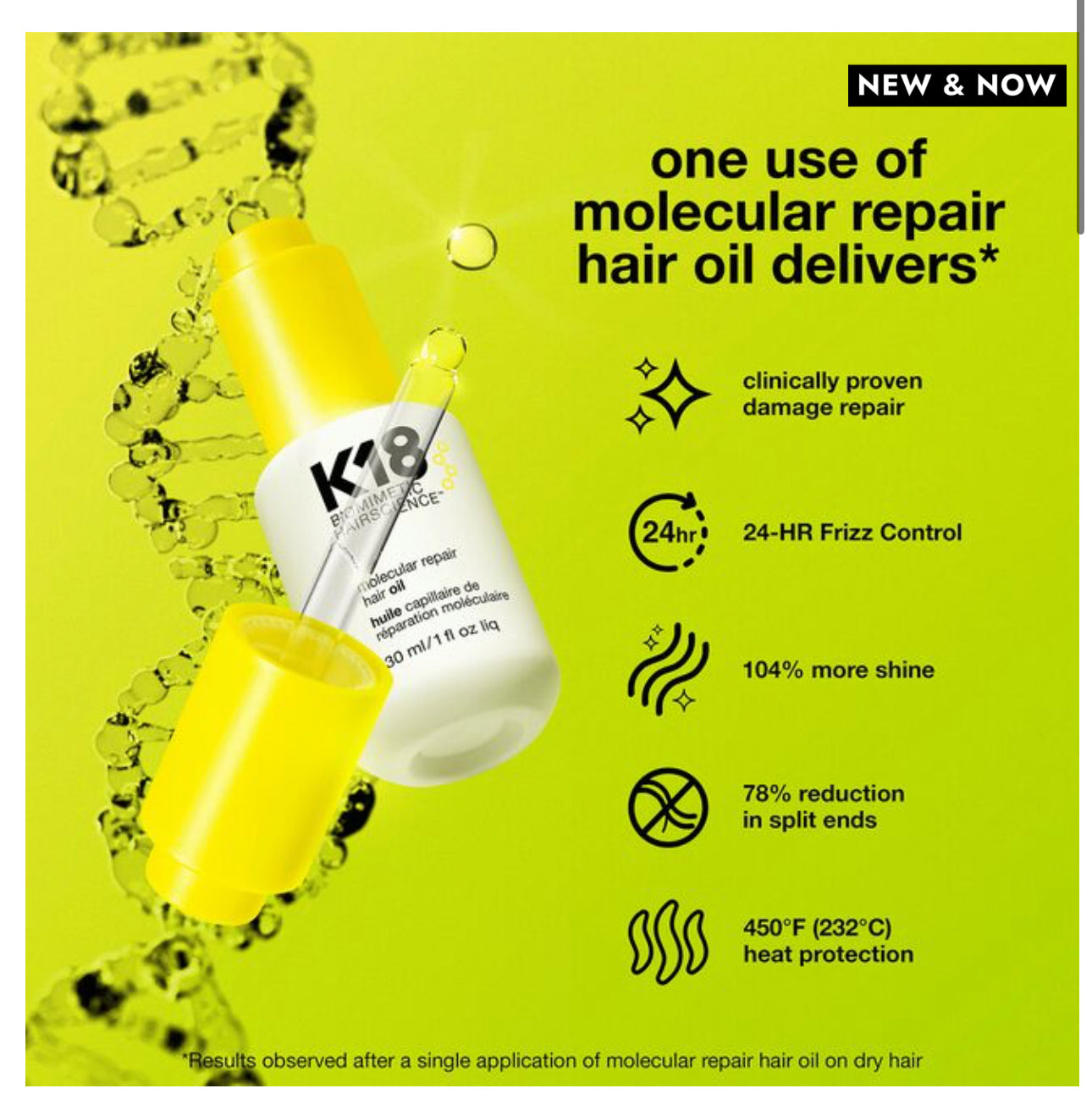 Arrival! K18  Molecular Repair Hair Oil
